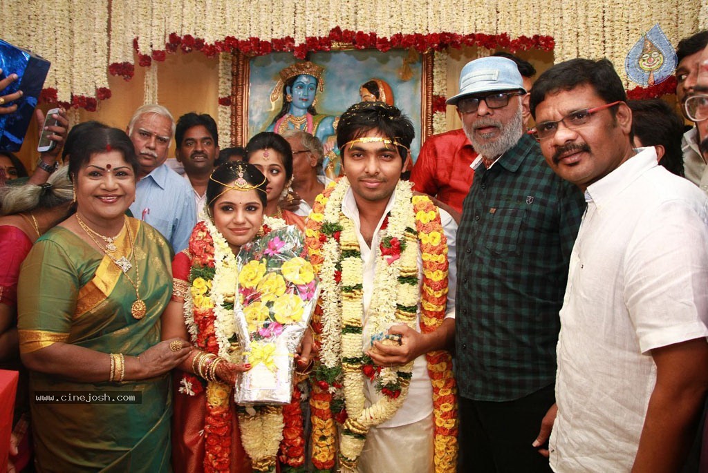 GV Prakash Kumar N Saindhavi Wedding Photos - 48 / 77 photos