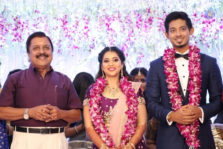 Hero Vishal Sister Aishwarya Wedding Reception Photos - 24 / 31 photos