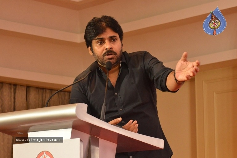 JanaSena Chief Pawan Kalyan Press Meet In Chennai - 4 / 22 photos