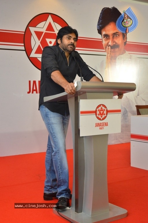 JanaSena Chief Pawan Kalyan Press Meet In Chennai - 5 / 22 photos