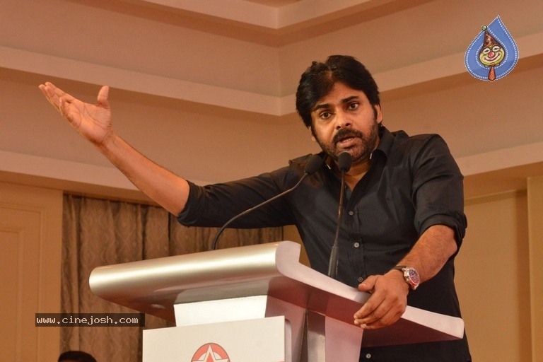 JanaSena Chief Pawan Kalyan Press Meet In Chennai - 19 / 22 photos