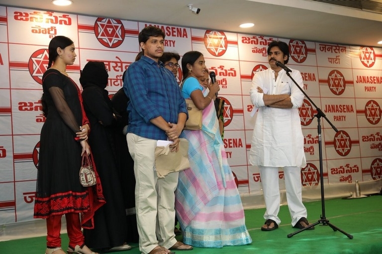 Janasena Party Press Meet at Vijayawada - 1 / 10 photos