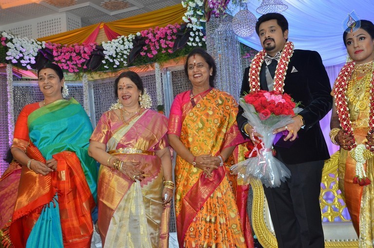 Jayachitra Son Amresh Wedding Reception - 8 / 102 photos