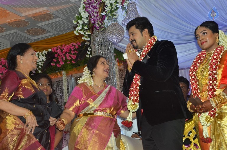 Jayachitra Son Amresh Wedding Reception - 19 / 102 photos