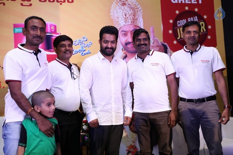 Jr NTR at Navratna Ayurvedic Oil Press Meet - 8 / 21 photos