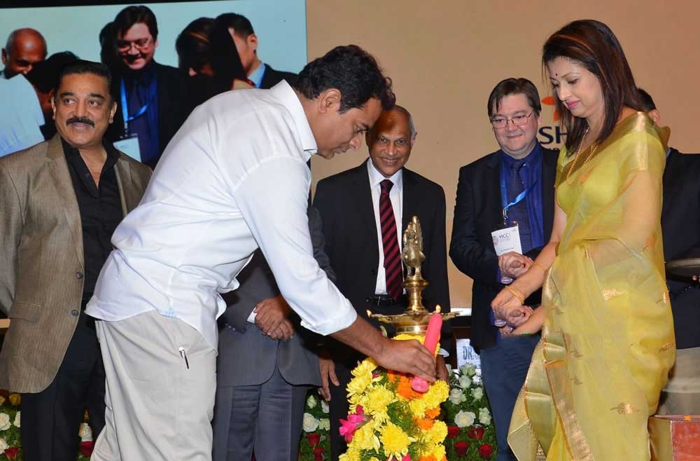 Kamal Haasan and Gautami at YICC Event - 2 / 18 photos
