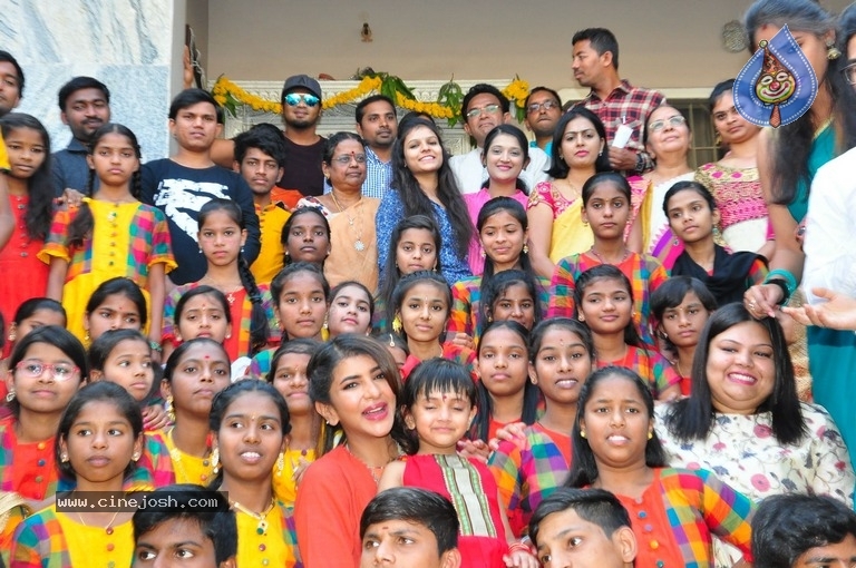Lakshmi Manchu Celebrates Sankranthi Festival With Students - 10 / 14 photos