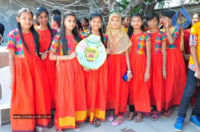 Lakshmi Manchu Celebrates Sankranthi Festival With Students - 13 / 14 photos
