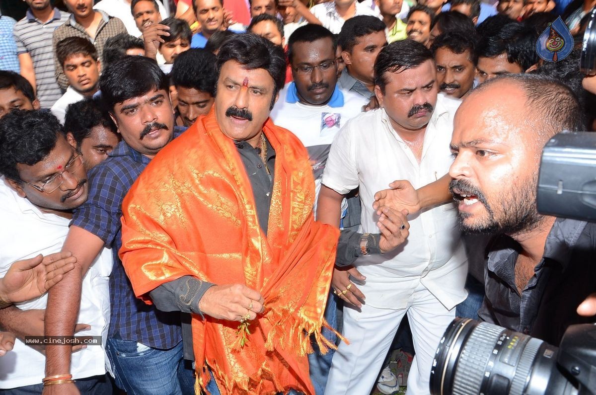 Balakrishna Watches Lion Movie at Bramaramba Theatre - 14 / 40 photos