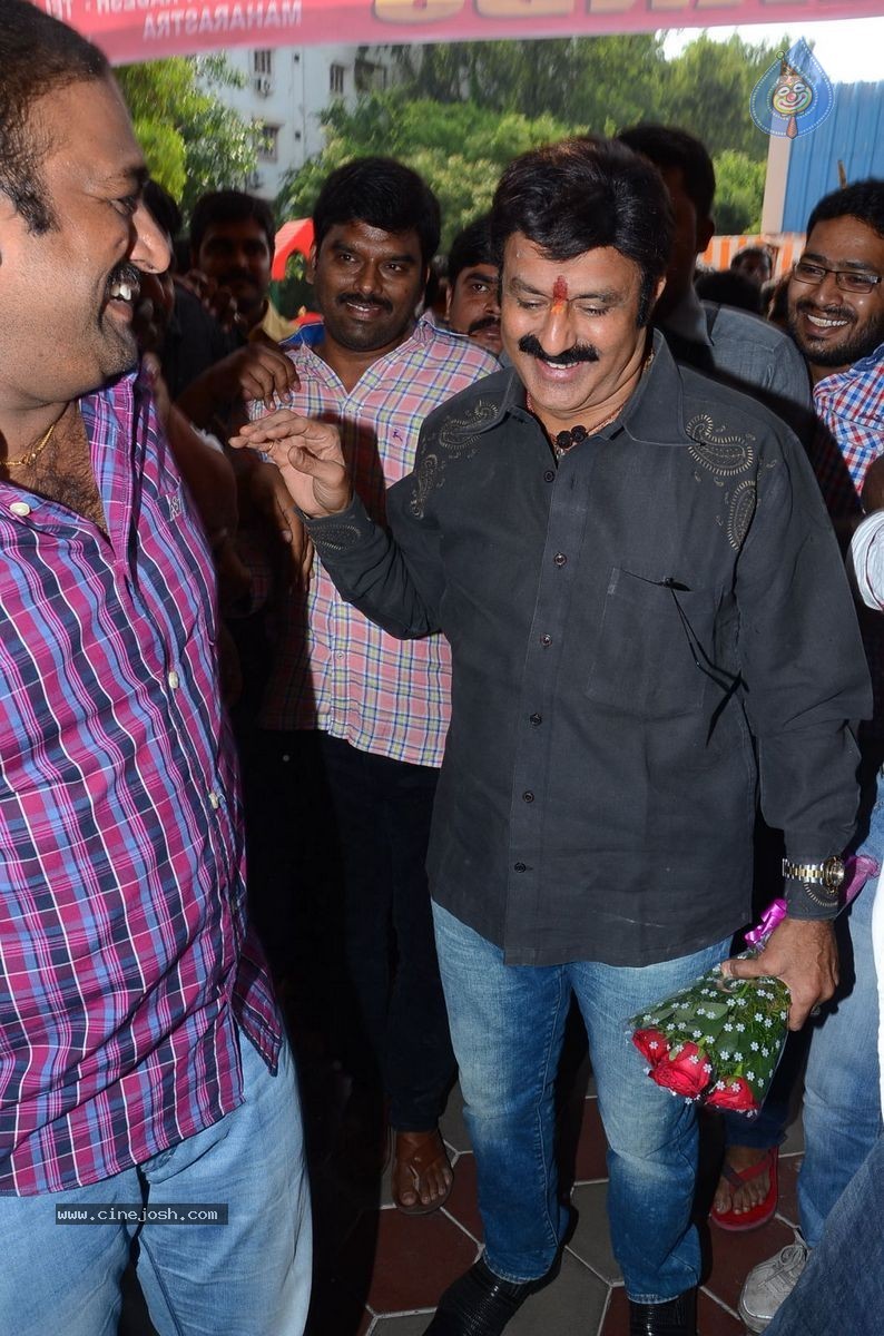 Balakrishna Watches Lion Movie at Bramaramba Theatre - 16 / 40 photos