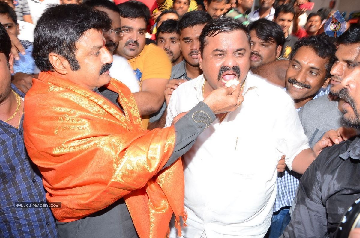 Balakrishna Watches Lion Movie at Bramaramba Theatre - 20 / 40 photos