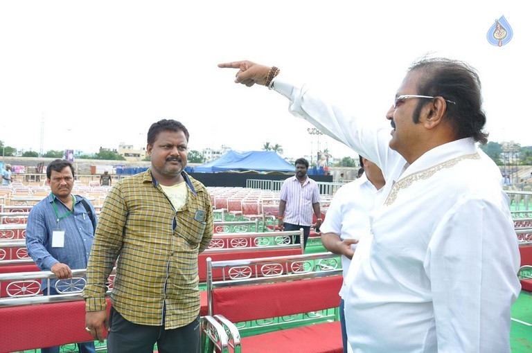 Mohanbabu Visits MB 40 Stadium Photos - 30 / 42 photos