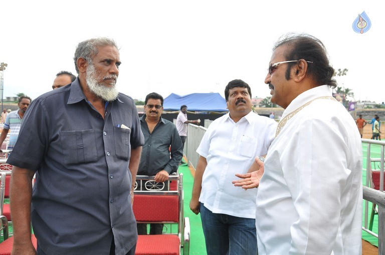 Mohanbabu Visits MB 40 Stadium Photos - 39 / 42 photos