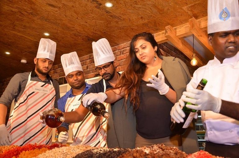 Namitha at Bobby Bistro Christmas Cake Mixing - 9 / 42 photos