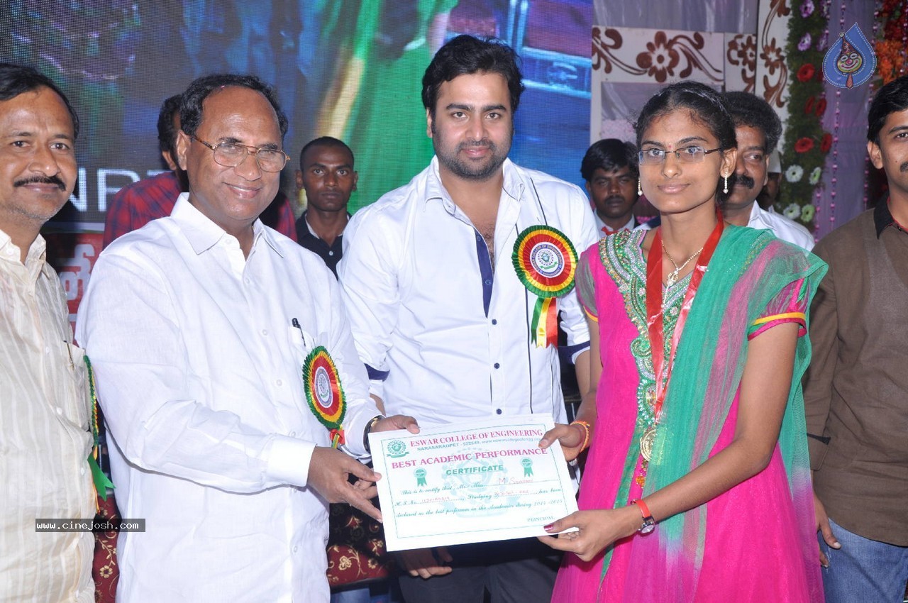 Nara Rohit at Eswar College Anniversary Event - 26 / 128 photos