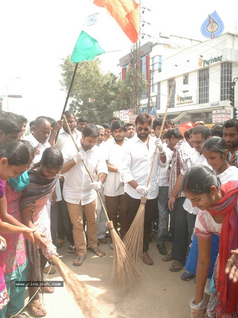 Nara Rohith Participates in Swachh Bharat - 21 / 100 photos