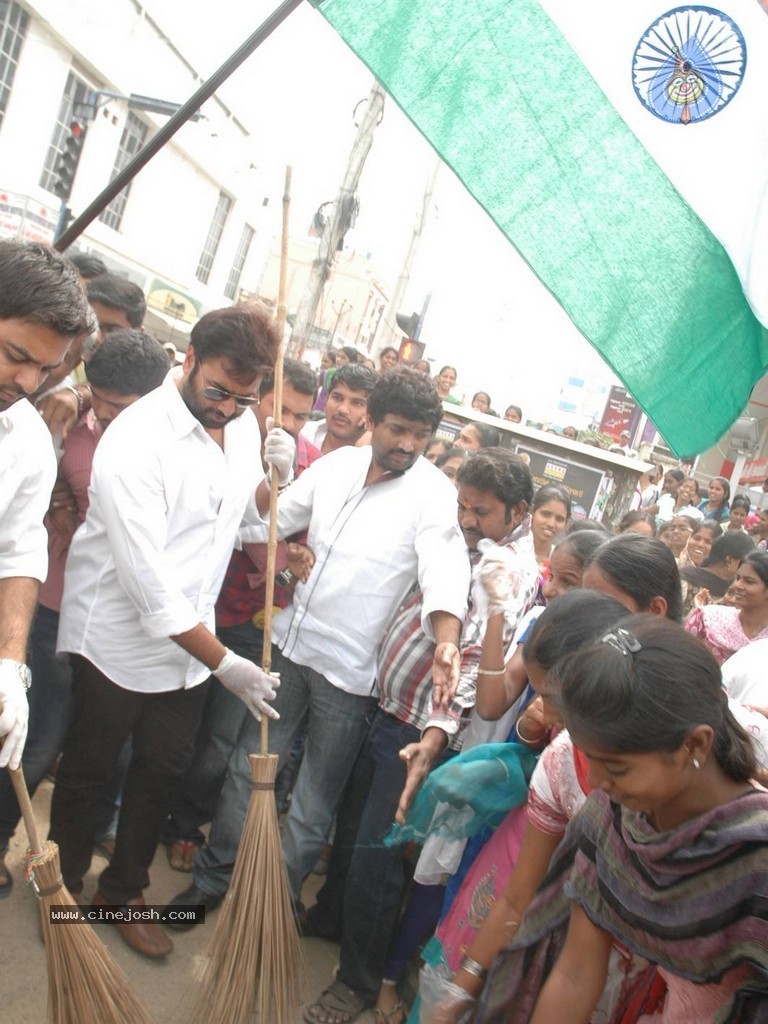 Nara Rohith Participates in Swachh Bharat - 41 / 100 photos