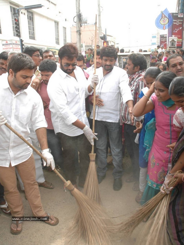 Nara Rohith Participates in Swachh Bharat - 42 / 100 photos