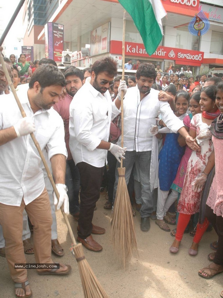 Nara Rohith Participates in Swachh Bharat - 54 / 100 photos