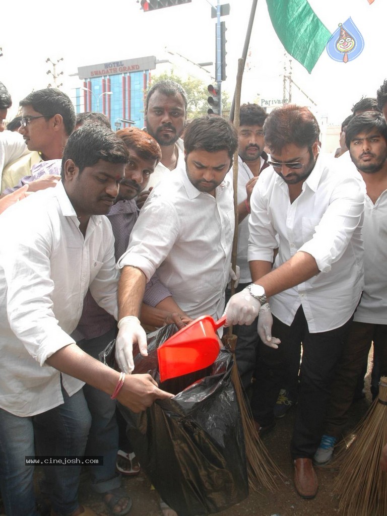 Nara Rohith Participates in Swachh Bharat - 78 / 100 photos