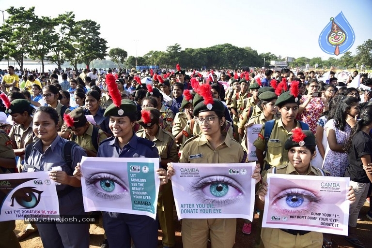 Niharika Flags Off Sight A Thon Blindfold 2k Walk - 31 / 40 photos