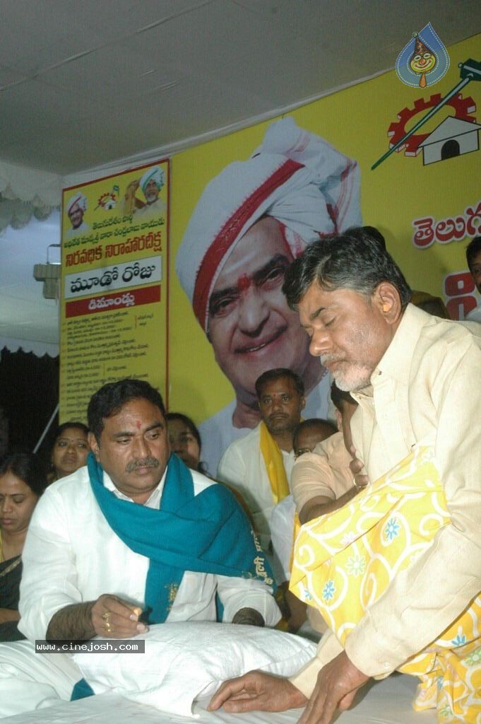NTR and Political Leaders at Chandrababu Indefinite Fast - 7 / 74 photos