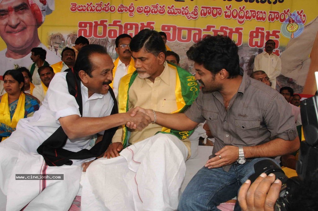 NTR and Political Leaders at Chandrababu Indefinite Fast - 8 / 74 photos