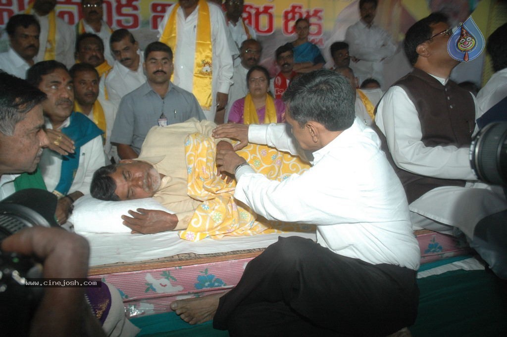 NTR and Political Leaders at Chandrababu Indefinite Fast - 9 / 74 photos
