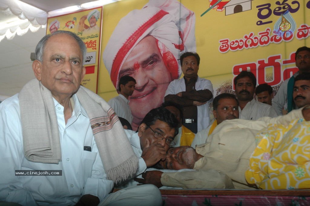 NTR and Political Leaders at Chandrababu Indefinite Fast - 14 / 74 photos