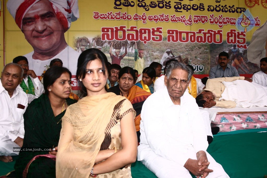 NTR and Political Leaders at Chandrababu Indefinite Fast - 15 / 74 photos