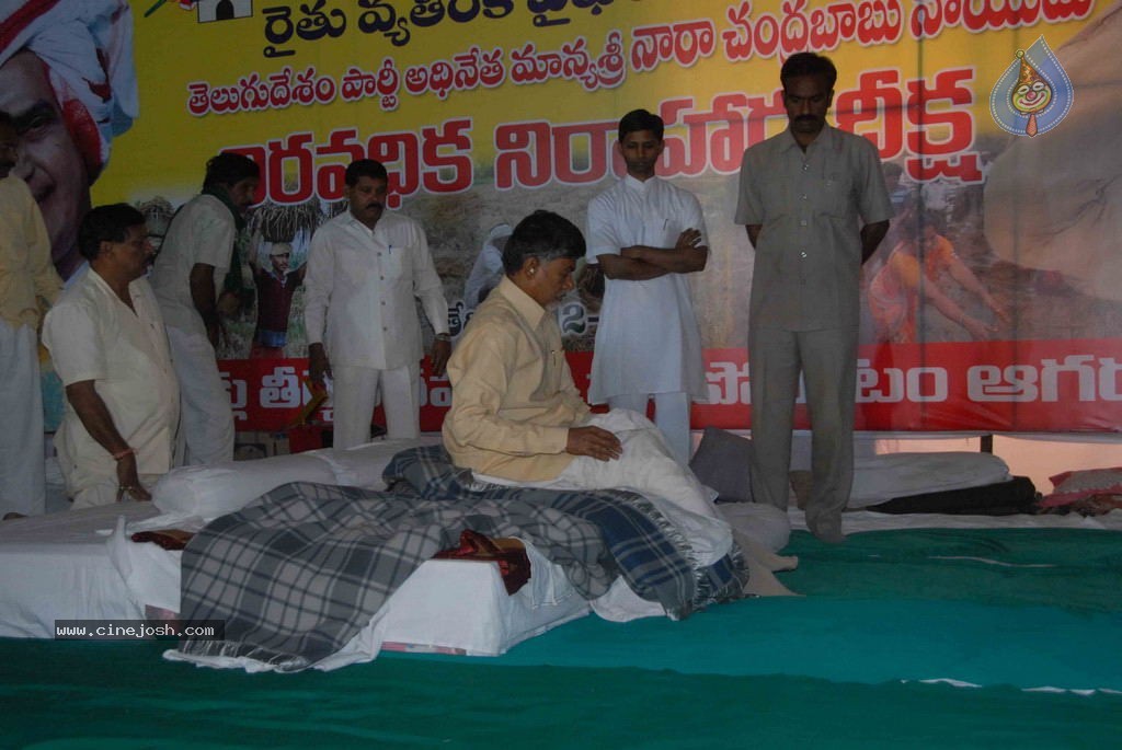 NTR and Political Leaders at Chandrababu Indefinite Fast - 46 / 74 photos