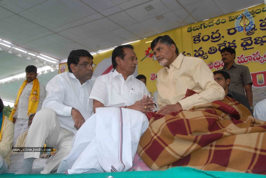 NTR and Political Leaders at Chandrababu Indefinite Fast - 62 / 74 photos