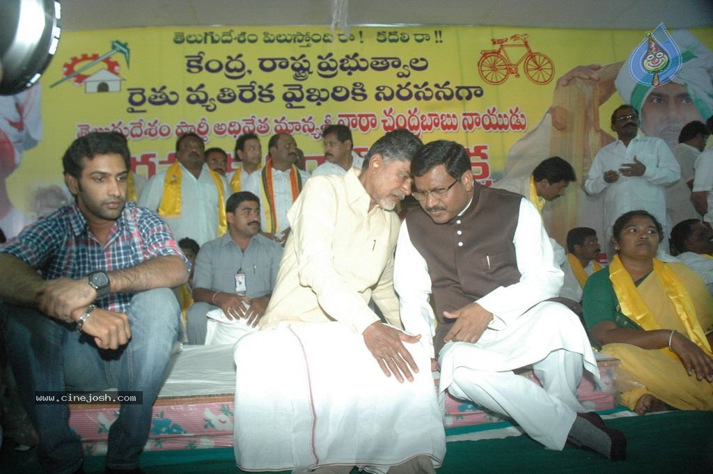 NTR and Political Leaders at Chandrababu Indefinite Fast - 64 / 74 photos