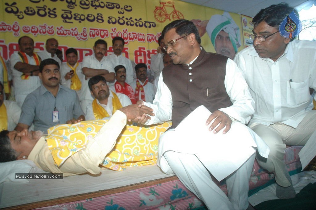 NTR and Political Leaders at Chandrababu Indefinite Fast - 66 / 74 photos