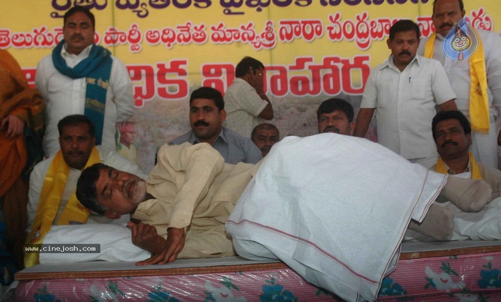 NTR and Political Leaders at Chandrababu Indefinite Fast - 67 / 74 photos