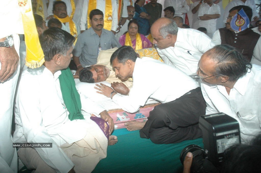 NTR and Political Leaders at Chandrababu Indefinite Fast - 68 / 74 photos