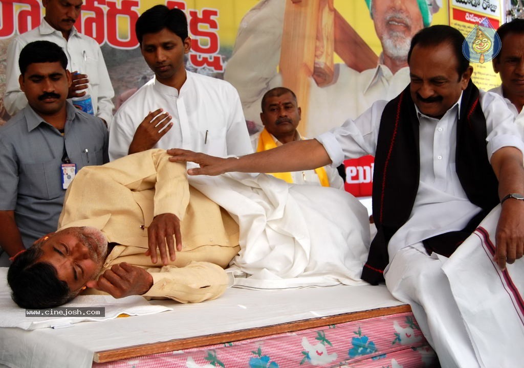 NTR and Political Leaders at Chandrababu Indefinite Fast - 72 / 74 photos