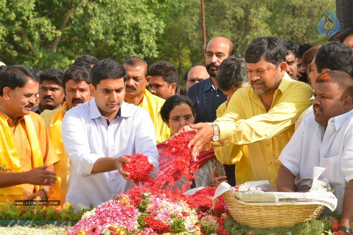 NTR Family Members at NTR Ghat - 75 / 151 photos