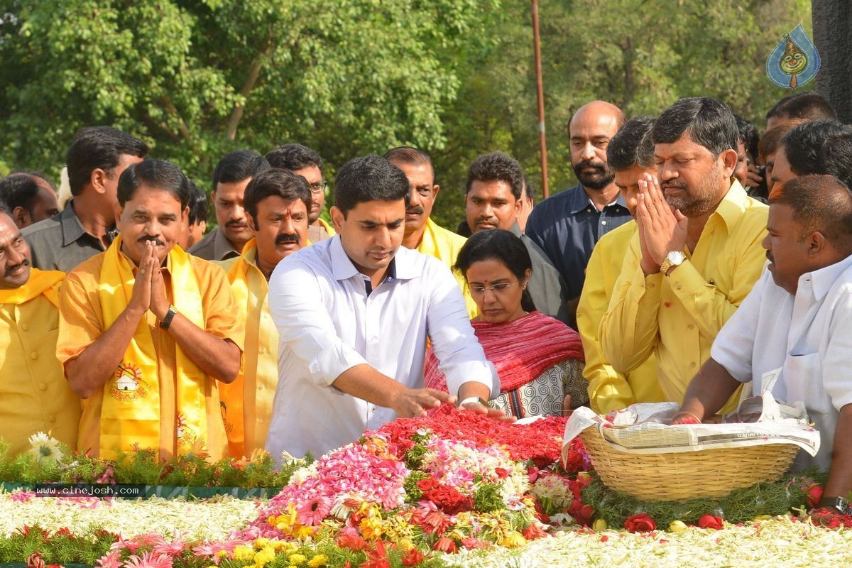 NTR Family Members at NTR Ghat - 121 / 151 photos