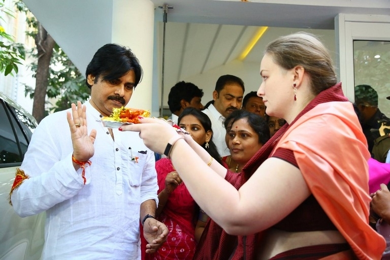 Pawan Kalyan At Jana Sena Party Office - 8 / 11 photos
