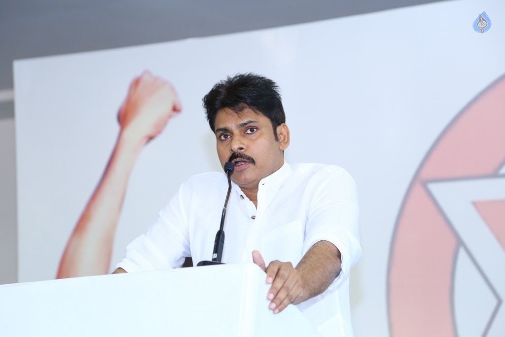 Pawan Kalyan Jana Sena Press Meet - 14 / 46 photos