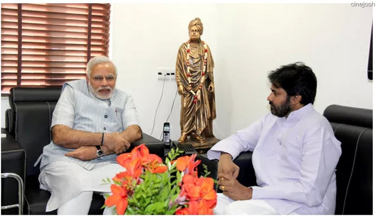 Pawan Kalyan meet Shri Narendra Modi - 1 / 3 photos