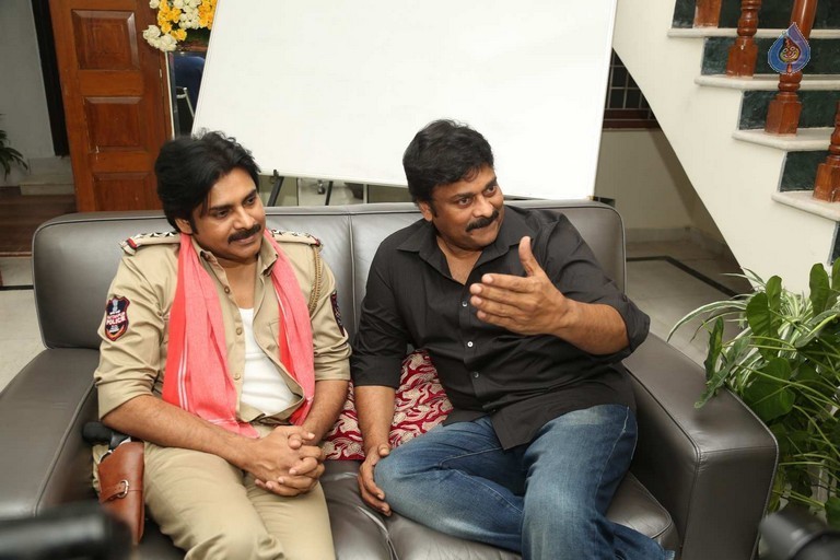 Pawan Kalyan meets Chiranjeevi - 24 / 74 photos