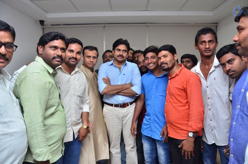 Pawan Kalyan Visits Andhra Prabha Ganapathi Pooja Photos - 16 / 41 photos