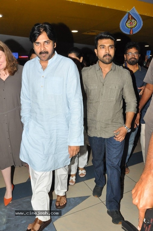 Pawan Kalyan Watches Rangasthalam Movie - 12 / 42 photos