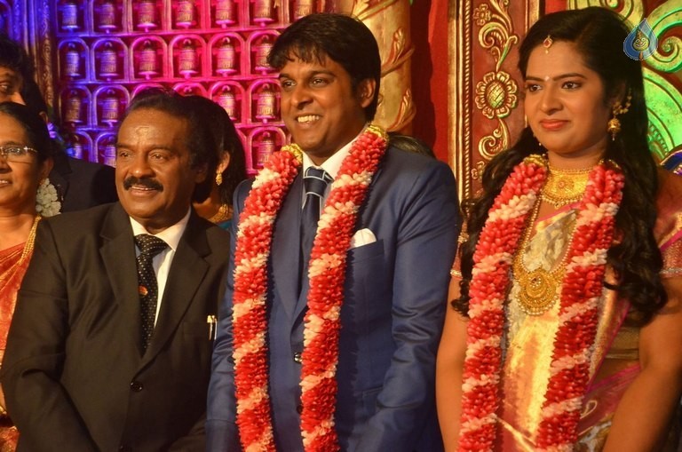 Producer Vinoth Kumar and Sindhu Wedding Reception - 8 / 42 photos
