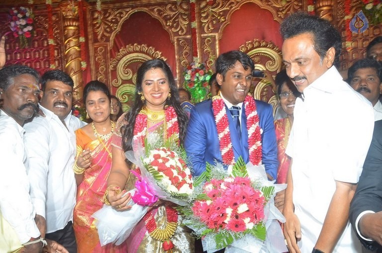 Producer Vinoth Kumar and Sindhu Wedding Reception - 35 / 42 photos
