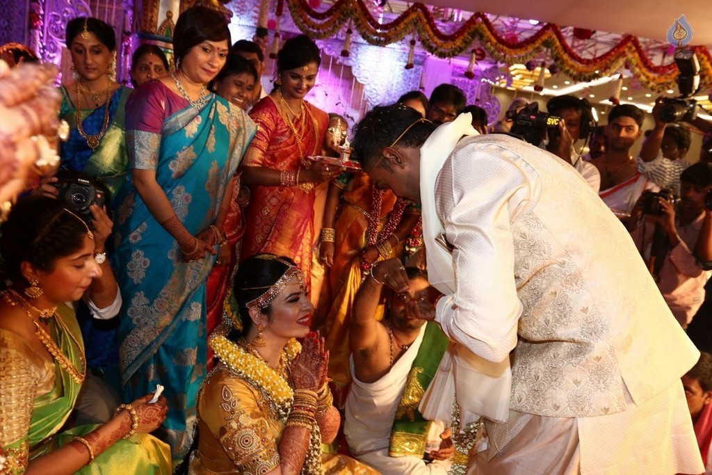 Radhika Daughter Rayane and Mithun Wedding Photos - 42 / 54 photos
