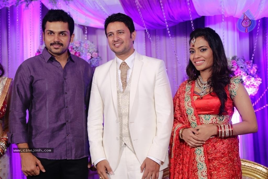 Raja and Amritha Marriage Reception Photos - 17 / 78 photos