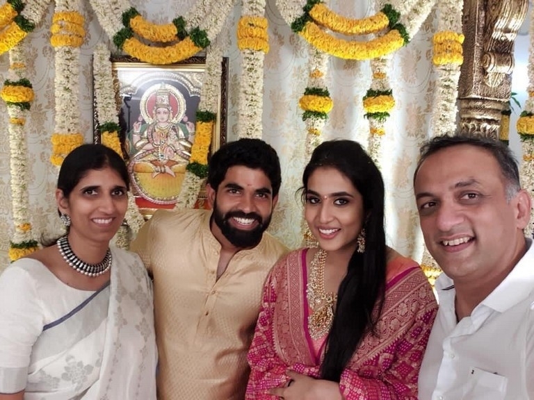 Rajamouli Son Kartikeya - Pooja Engagement Photos - 1 / 2 photos